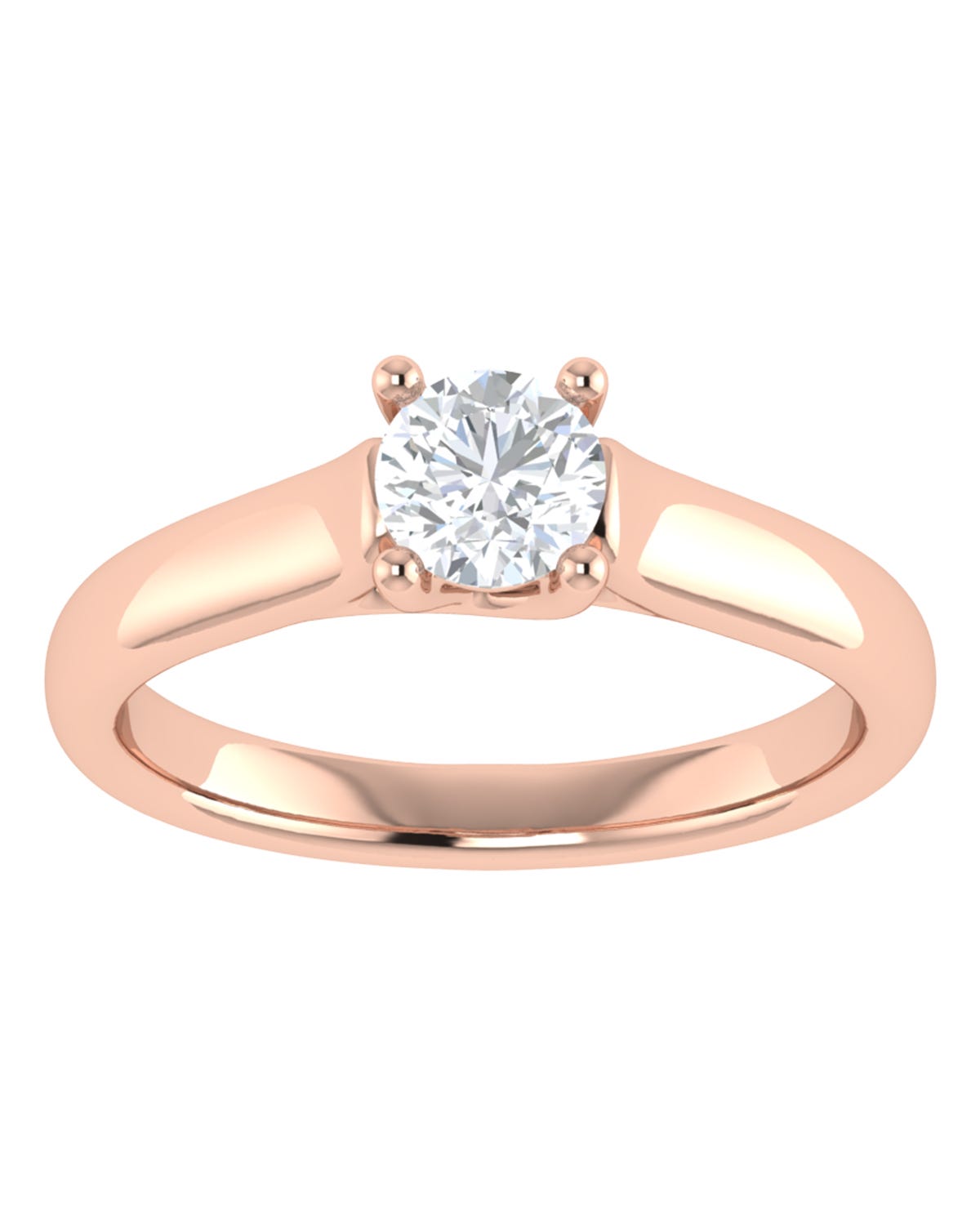 Anillo compromiso Rosa Brillante