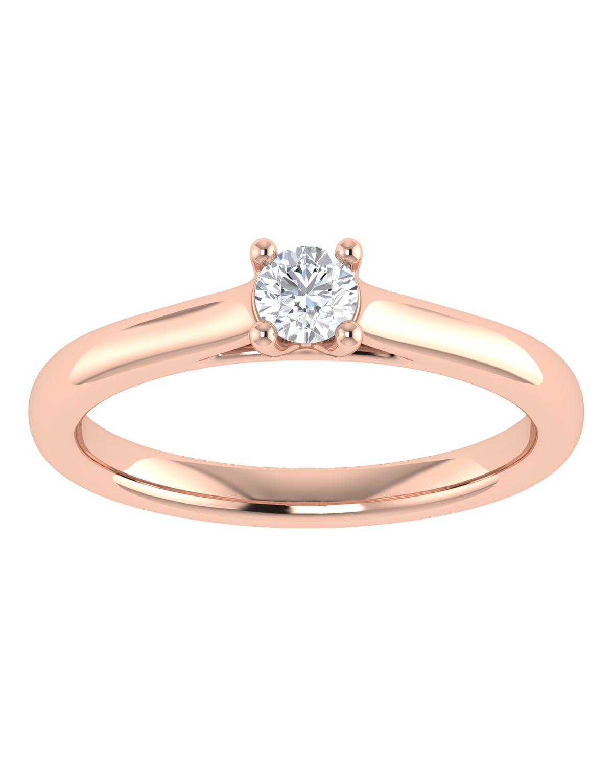 Anillo compromiso Rosa Brillante