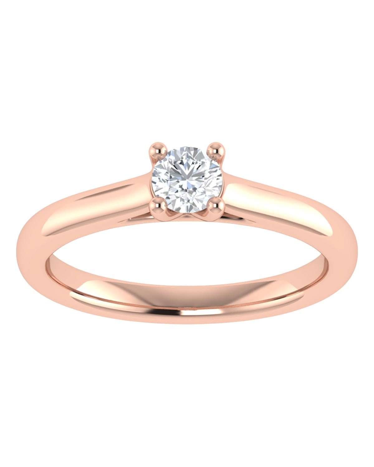 Anillo compromiso Rosa Brillante