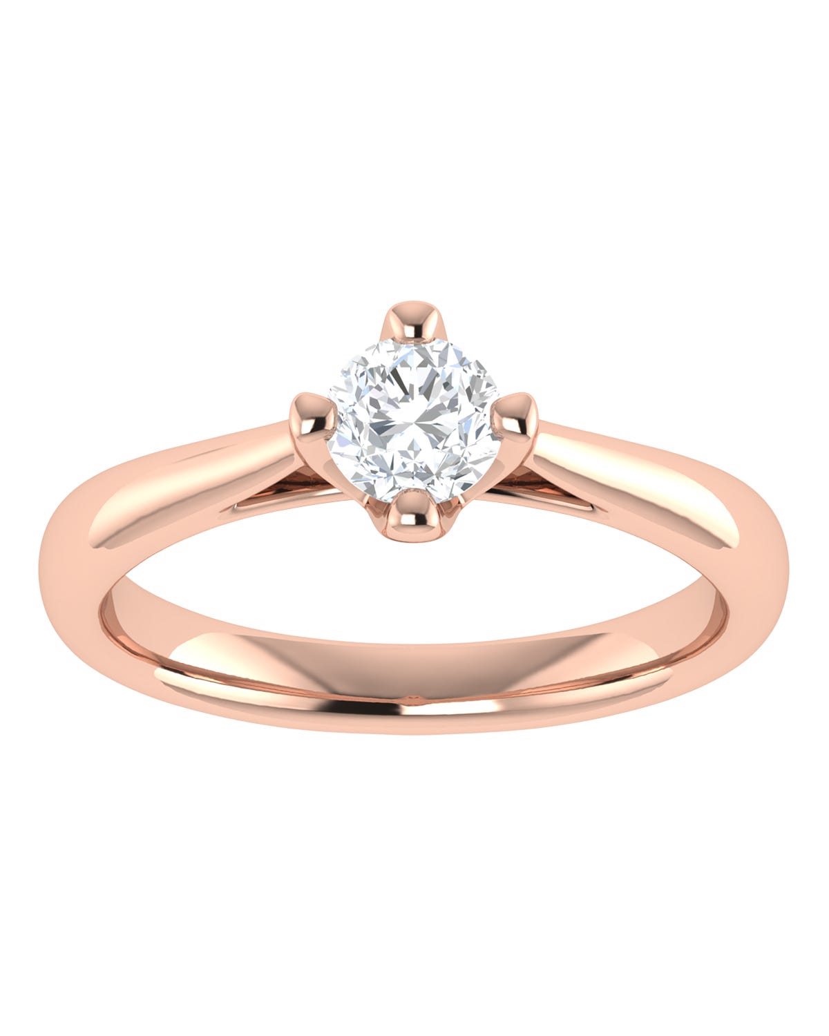 Anillo compromiso Rosa Brillante