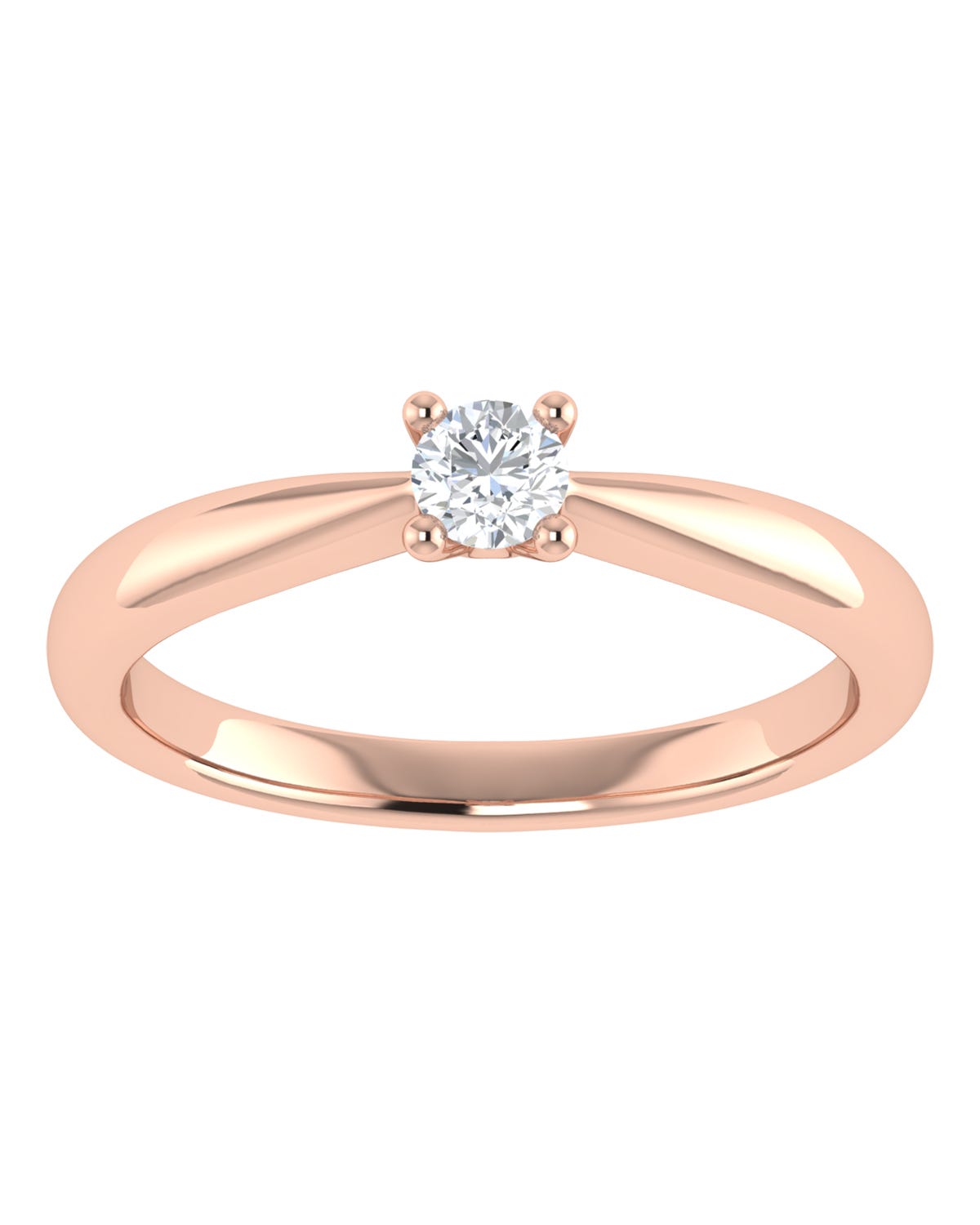 Anillo compromiso Rosa Brillante