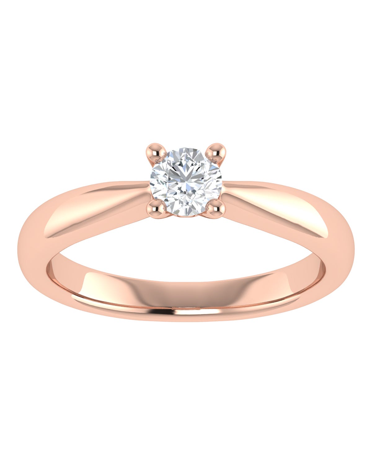 Anillo compromiso Rosa Brillante