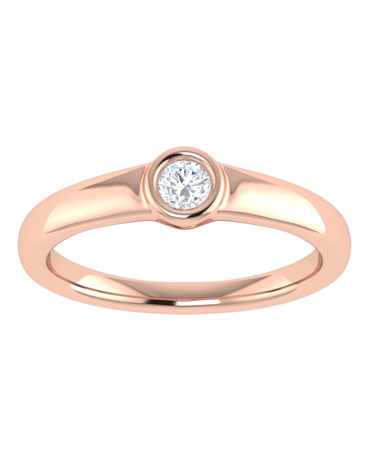Anillo compromiso Rosa Brillante