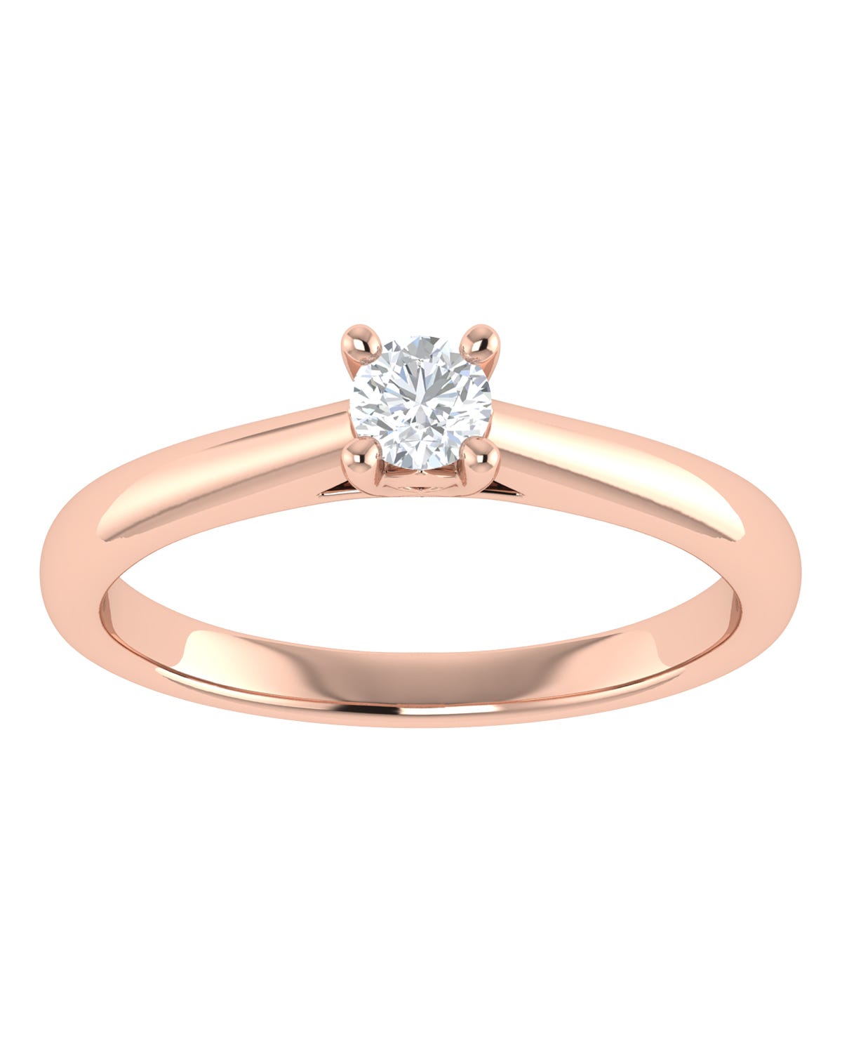 Anillo compromiso Rosa Brillante