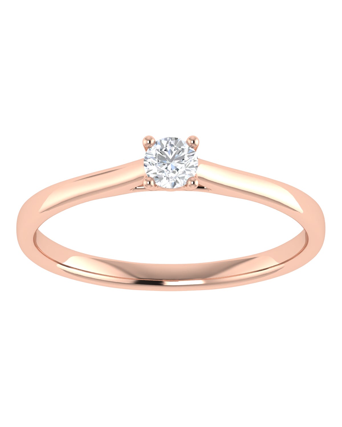 Anillo compromiso Rosa Brillante