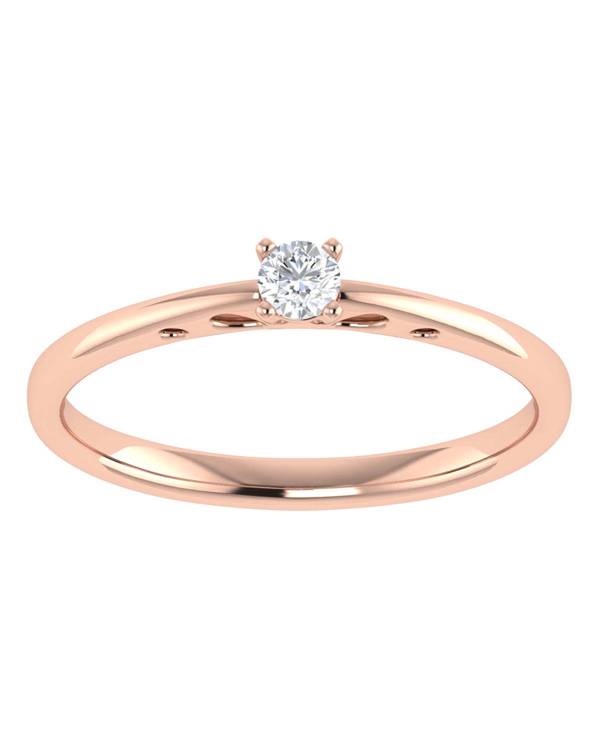 Anillo compromiso Rosa Brillante