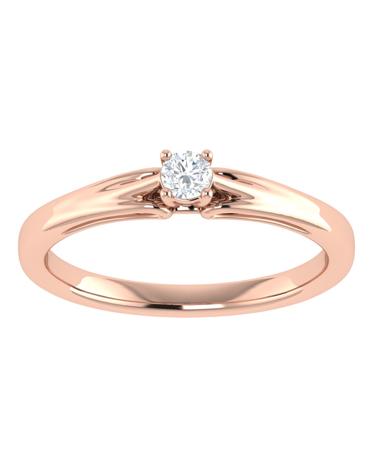 Anillo compromiso Rosa Brillante