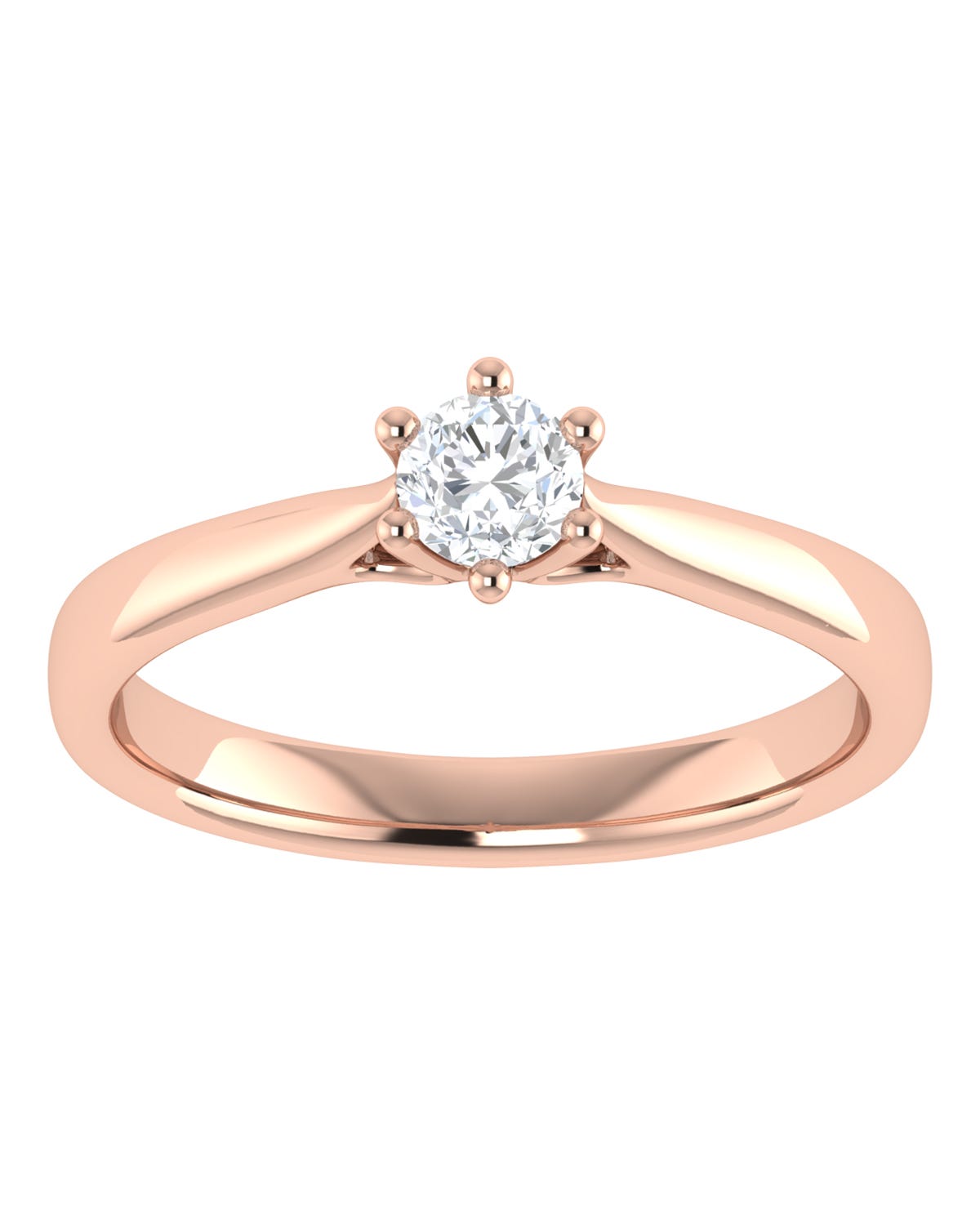Anillo compromiso Rosa Brillante