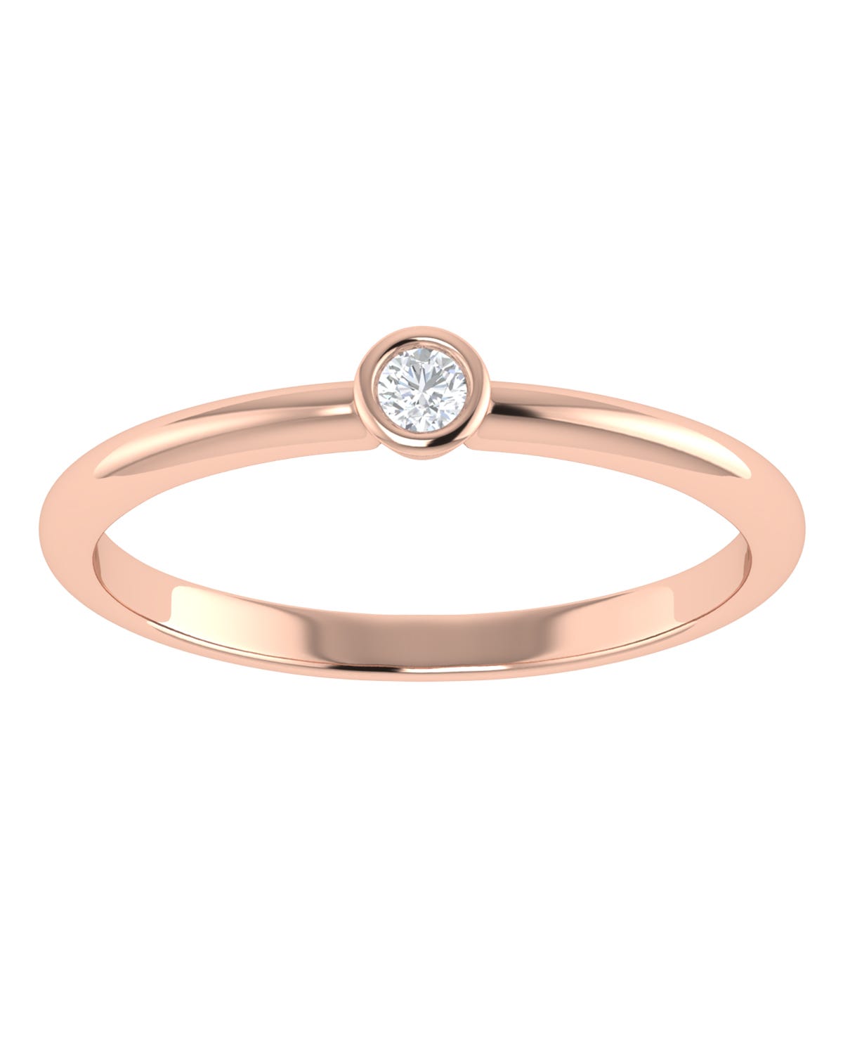 Anillo compromiso Rosa Brillante