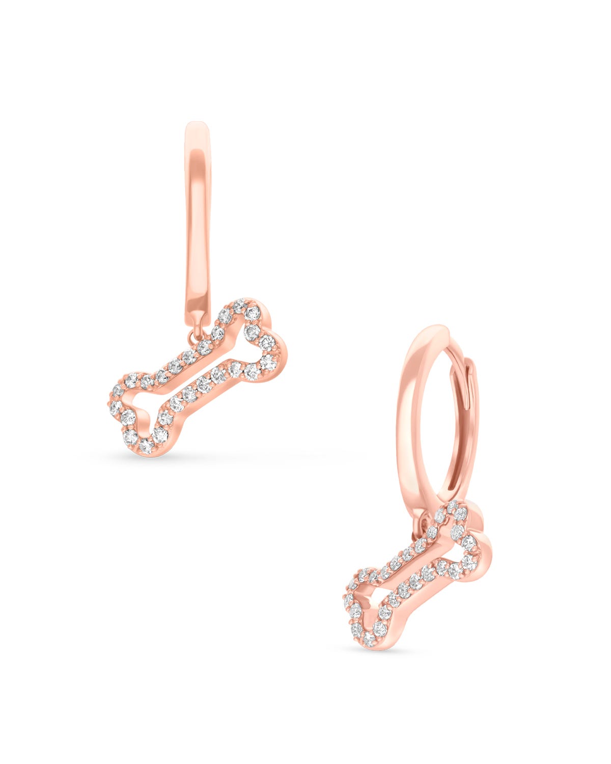 SURAJ-522R-A ARETES DE ORO ROSA 14K CON 26PTS DE DIAMANTE