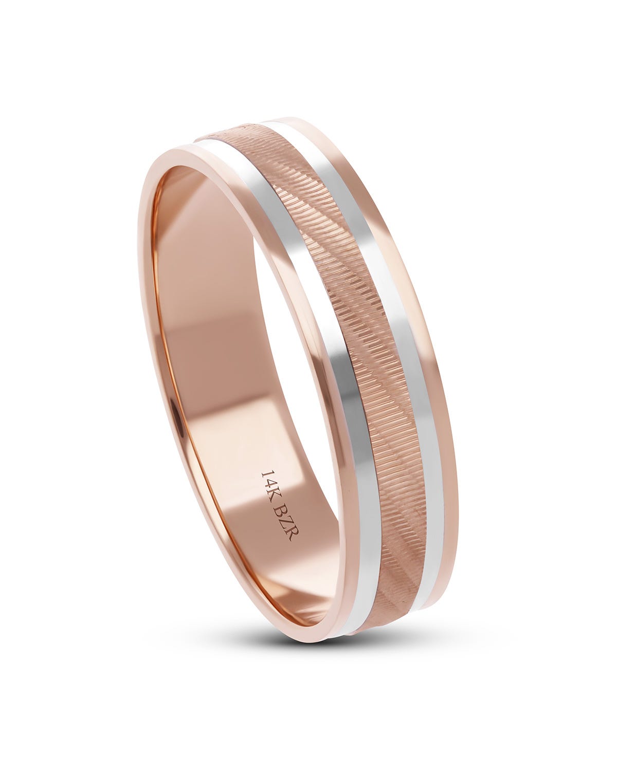 Cadena delicada de oro rosa 14K