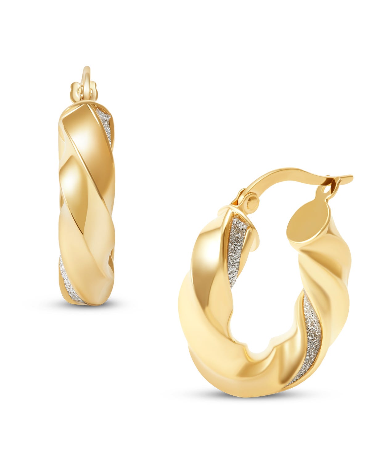 ARRACADAS ORO AMARILLO 14K ZIRCONIAS