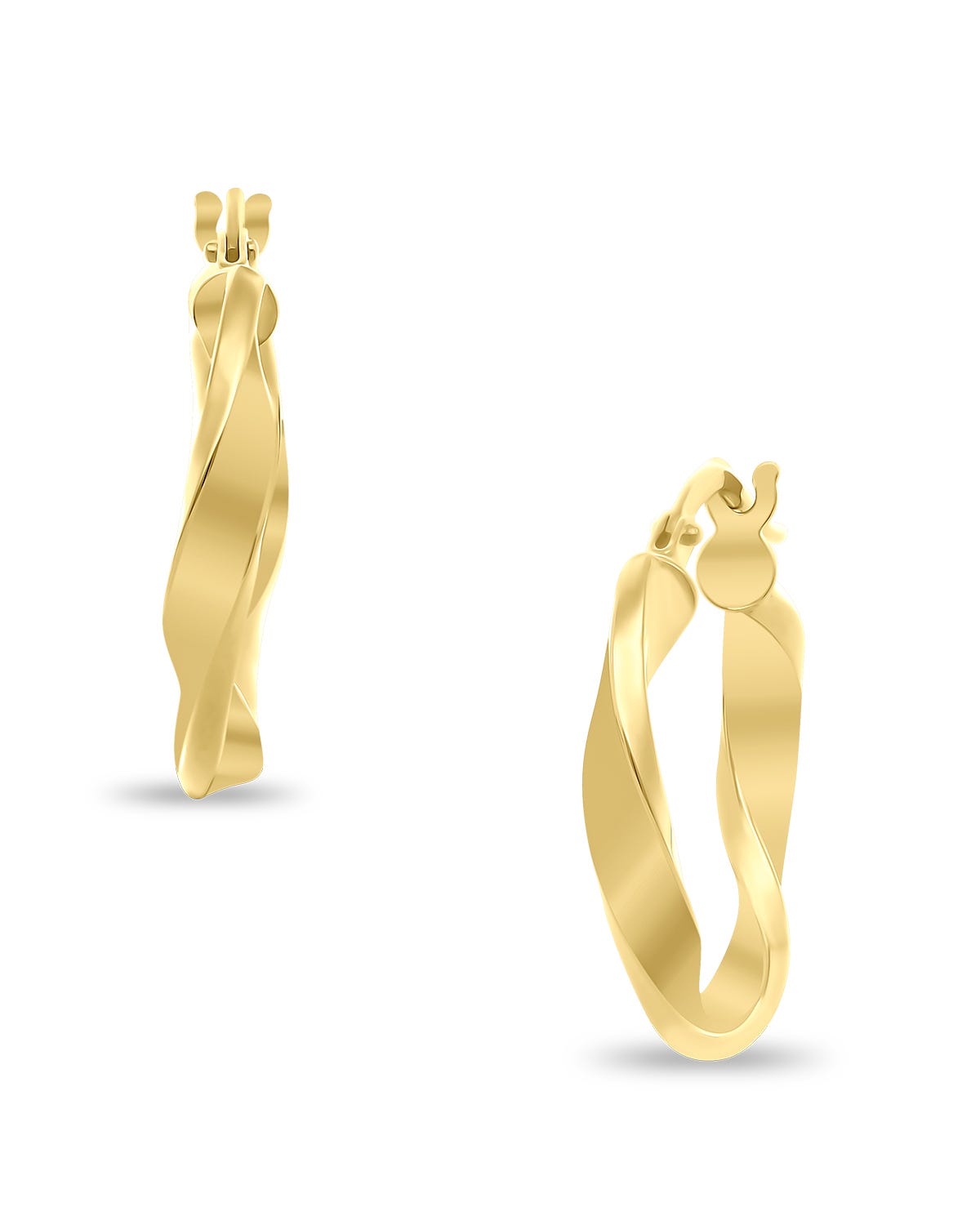 LG-3 ARRACADAS DE ORO AMARILLO 14K DE 20MM