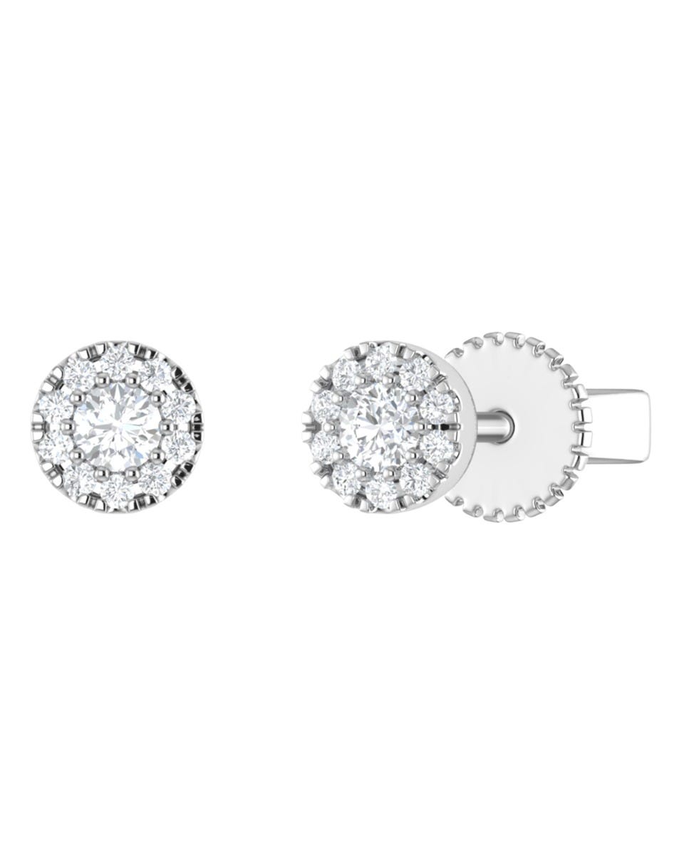 SURAJ-10-A BROQUELES DE ORO BLANCO 14K CON 16PTS DE DIAMANTE (SI3) (I1)

