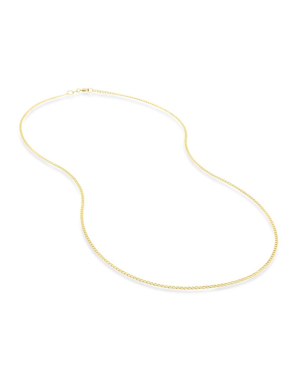 13MO-1X1-45A CADENA DE ORO AMARILLO 14K 45CM 1.3MM 1X1
