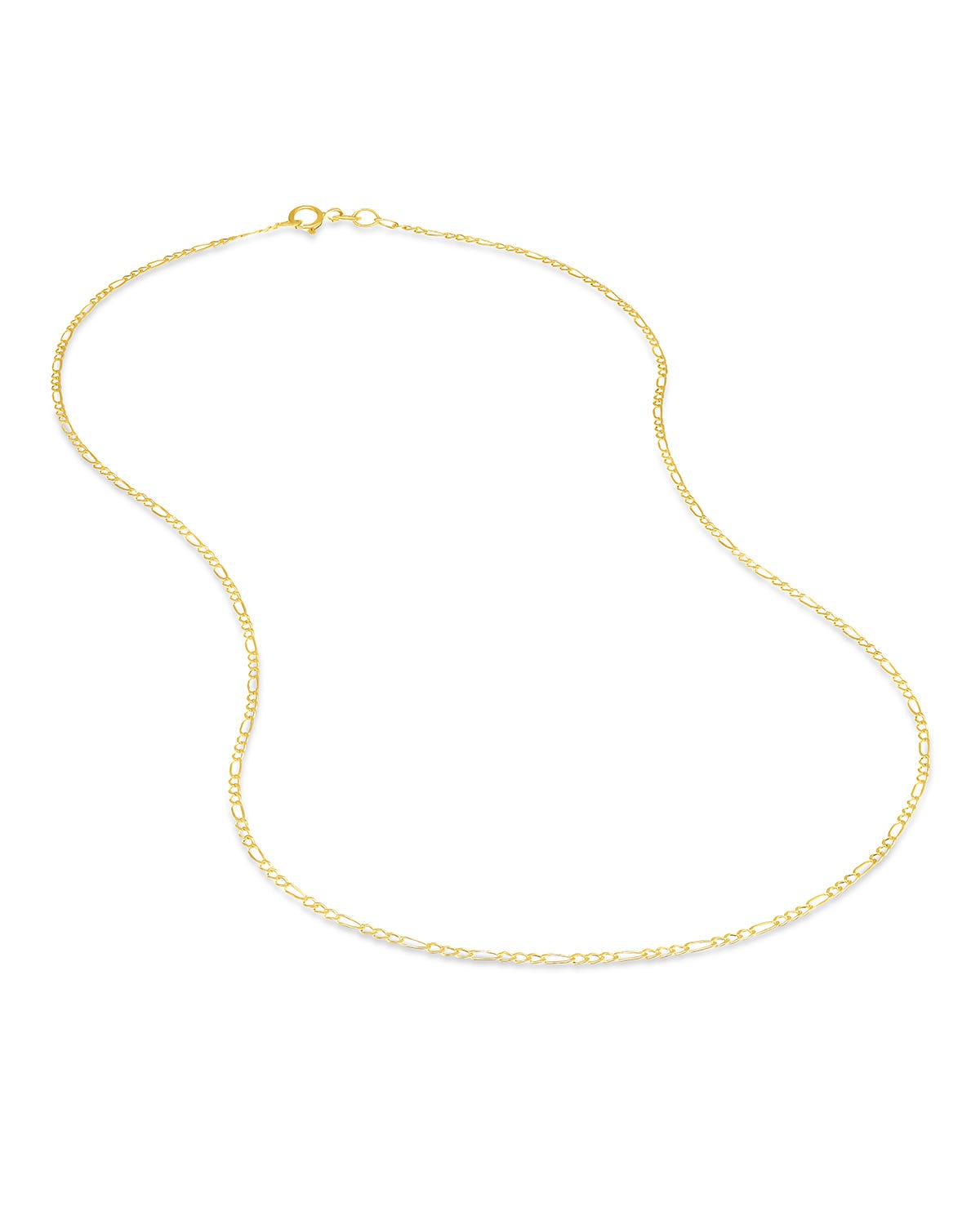 Cadena Oro Amarillo 14K 50cm 1.5mm 3x1