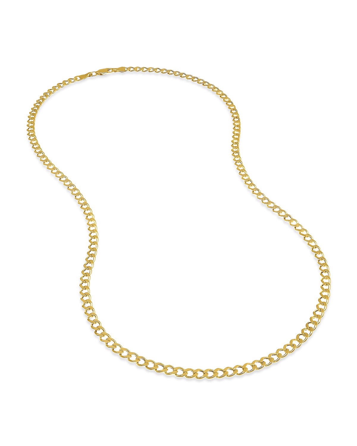 Cadena Oro Amarillo 14K 55cm 3.8mm 1x1