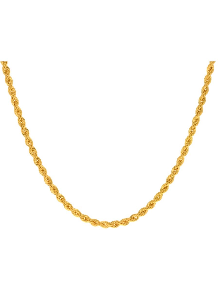 CADENA TORSAL DE ORO AMARILLO 14K (60CM APROX) (3.8MM)
