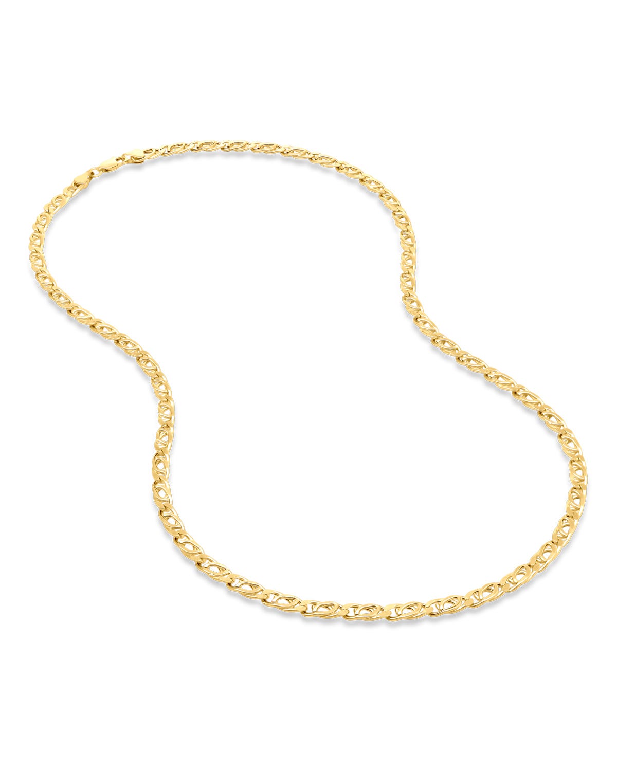 425MO-1-50 Cadena de Oro Amarillo 14K (50 cm) (4 mm) aprox