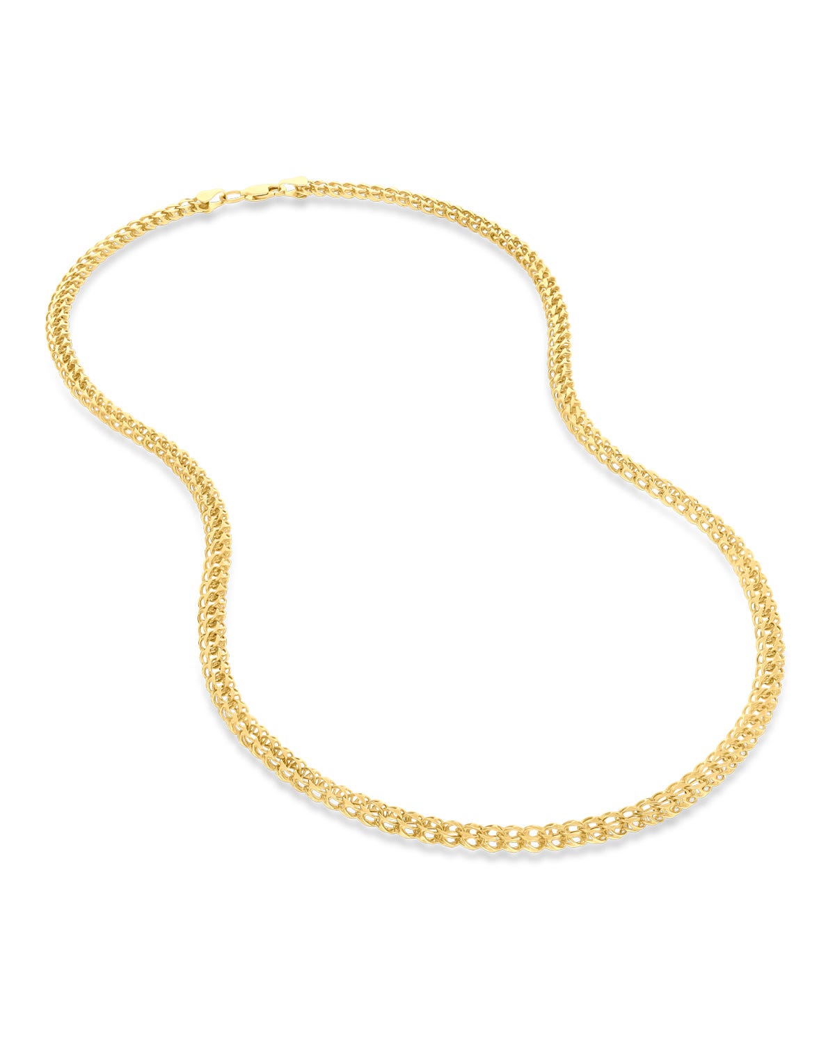 48MO-4-50 Cadena de Oro Amarillo 14K (50 cm) (5 mm) aprox