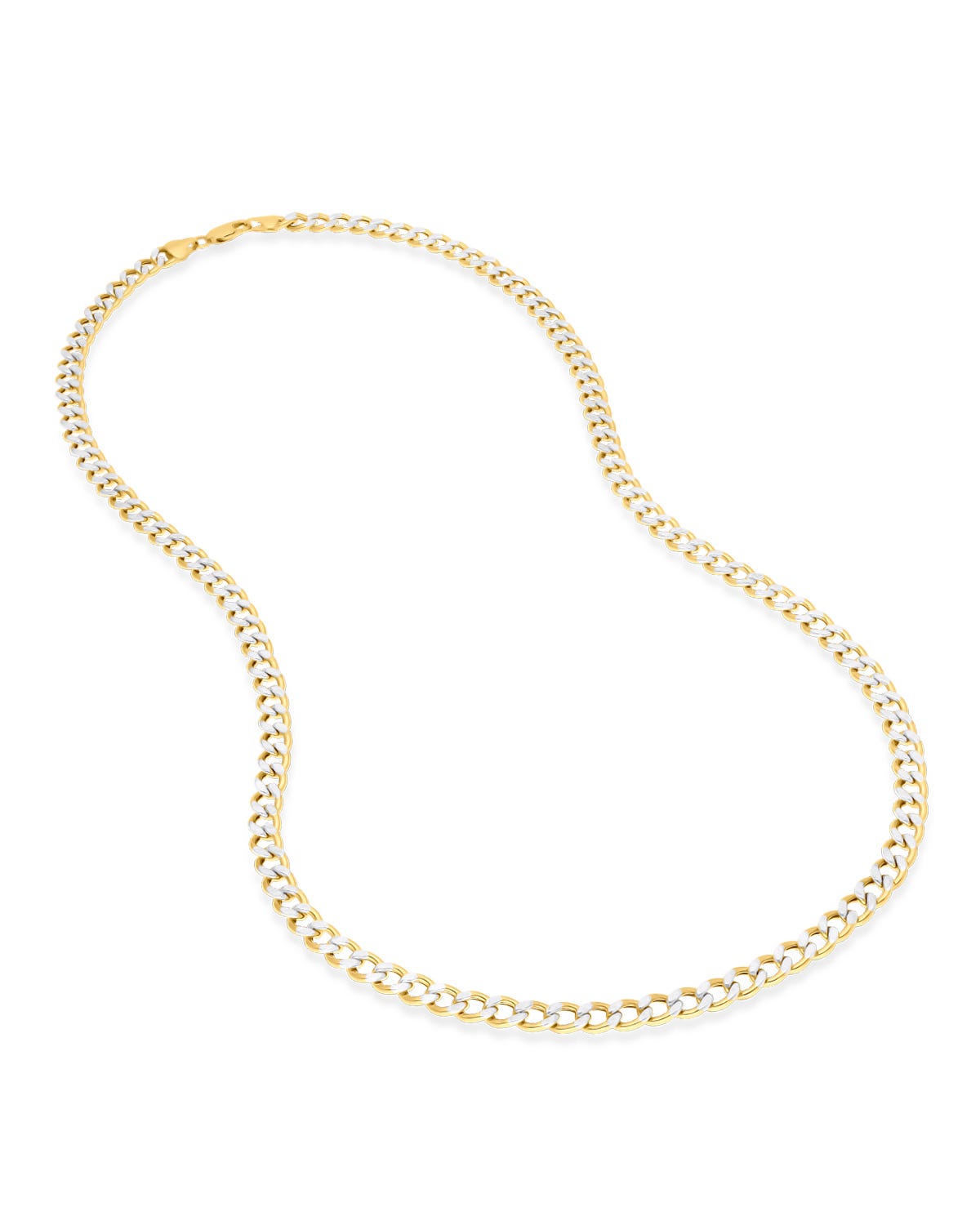 Cadena Oro Amarillo Platinado 14K 60CM 6.05MM 1X1