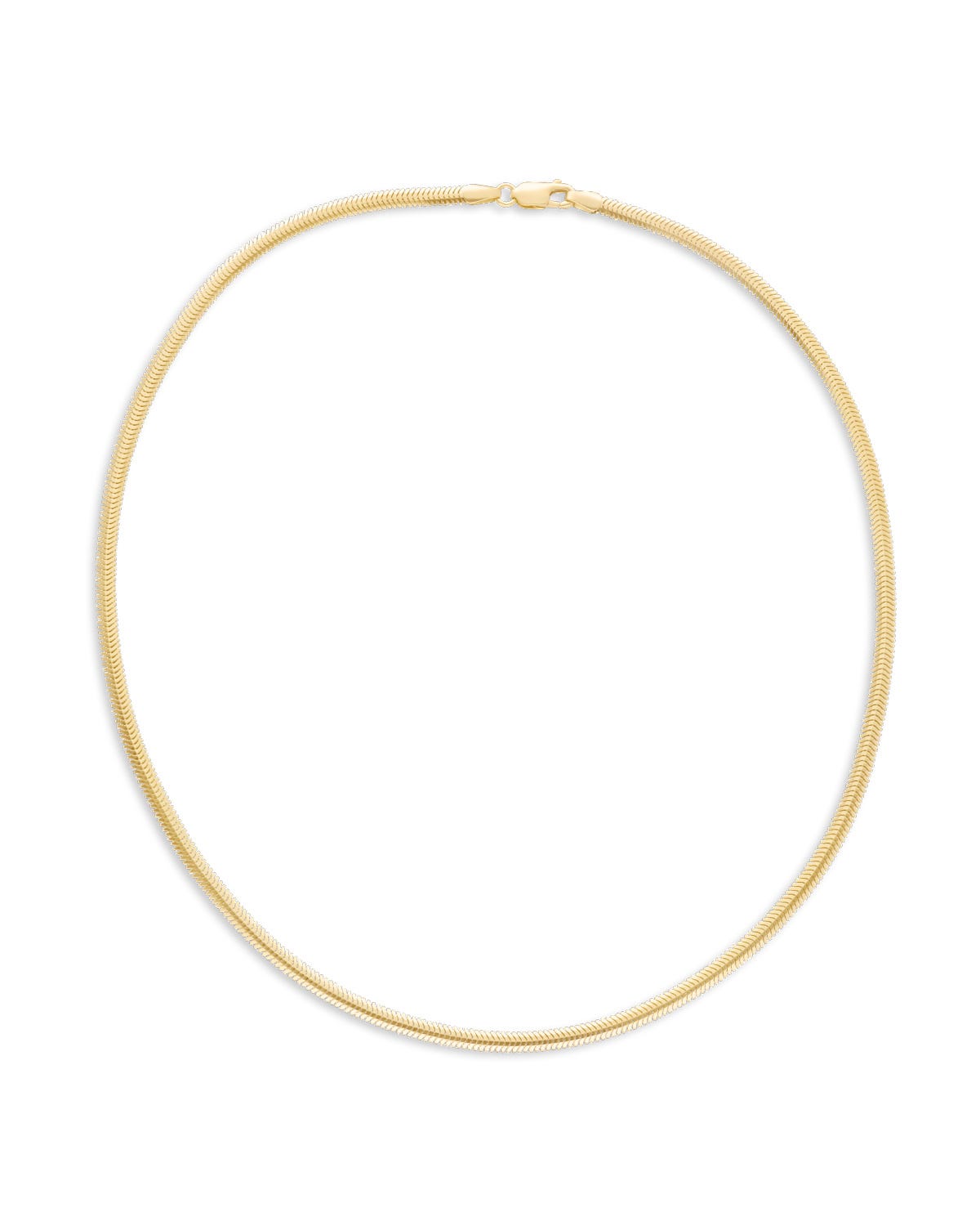 KAR-60-C CADENA FABRICADA DE ORO AMARILLO 14K (45 CM) (3 MM)