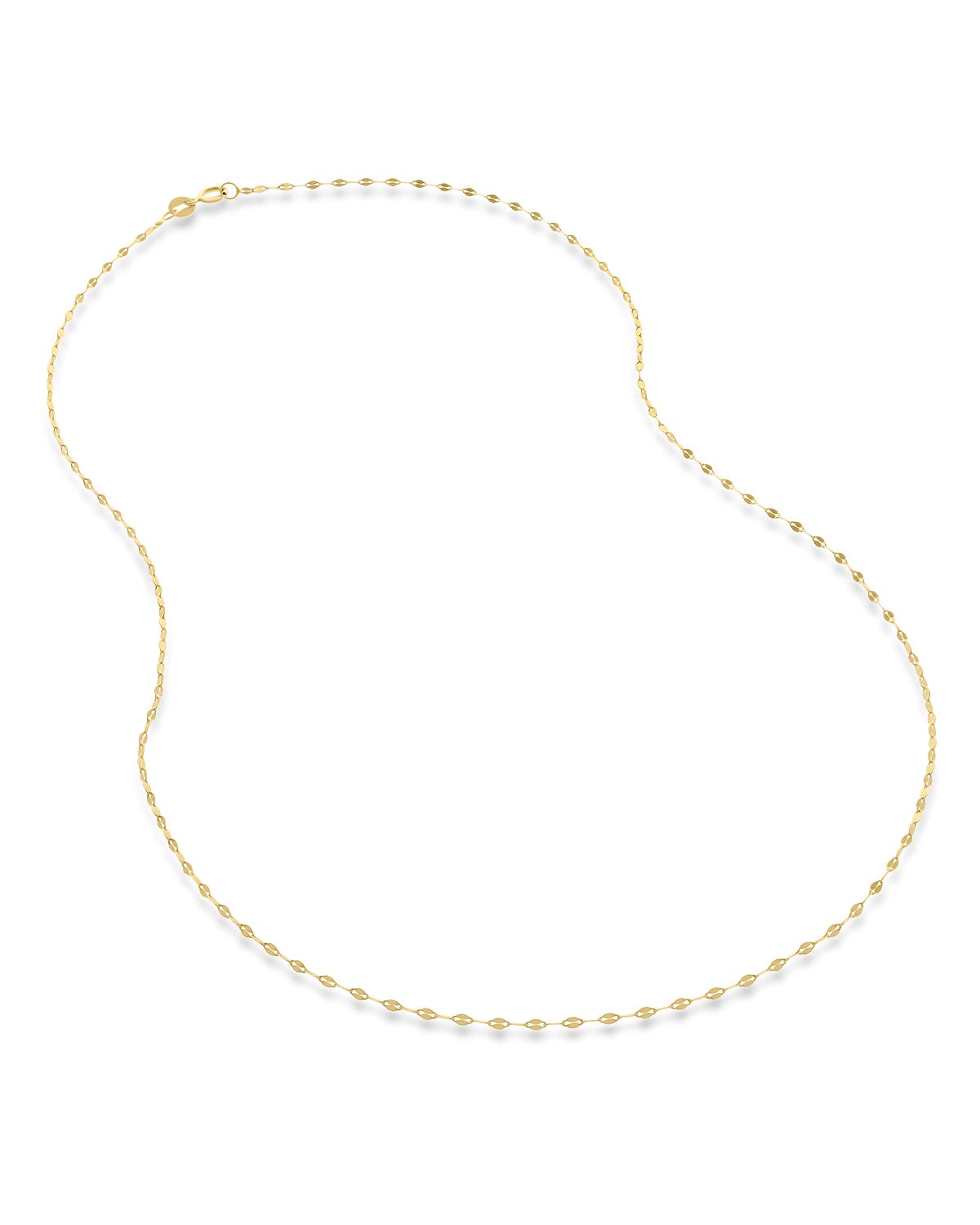 KAR-F7F-50 CADENA DE ORO AMARILLO 14K (50 CM) (1.4MM) APROX
