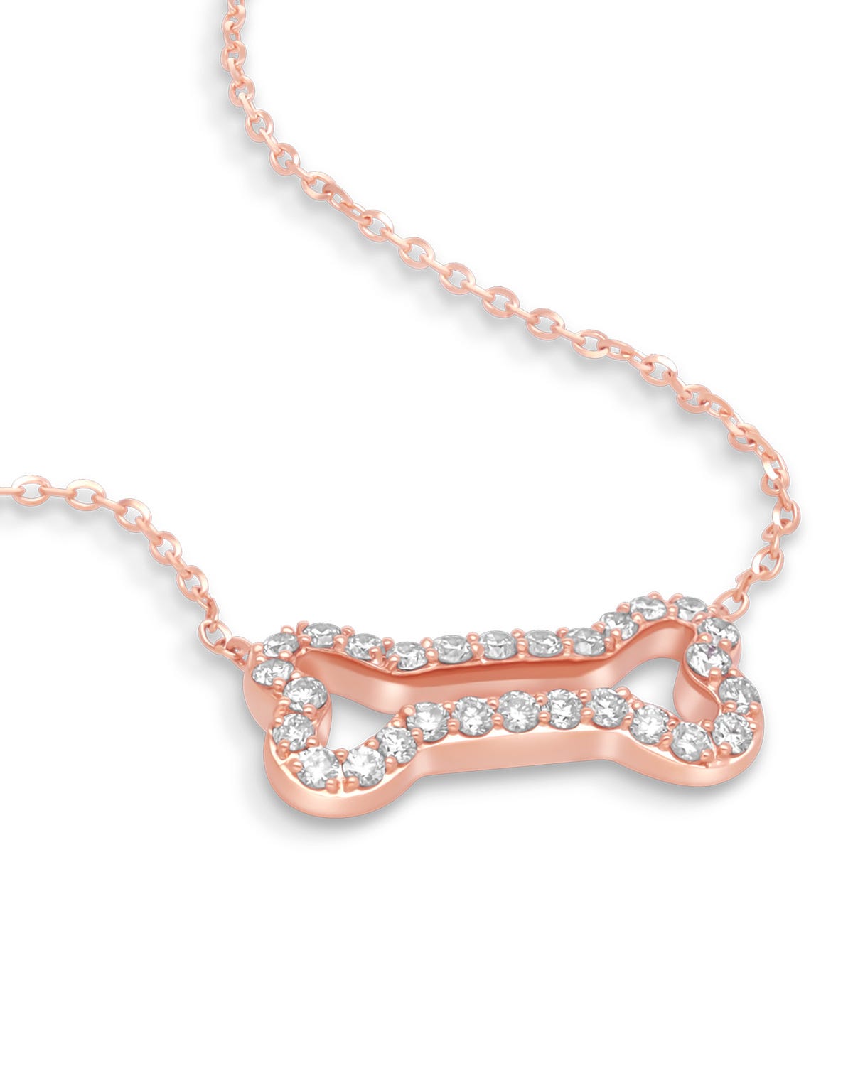 SURAJ-554R-G GARGANTILLA DE ORO ROSA 14K CON 29PTS DE DIAMANTE