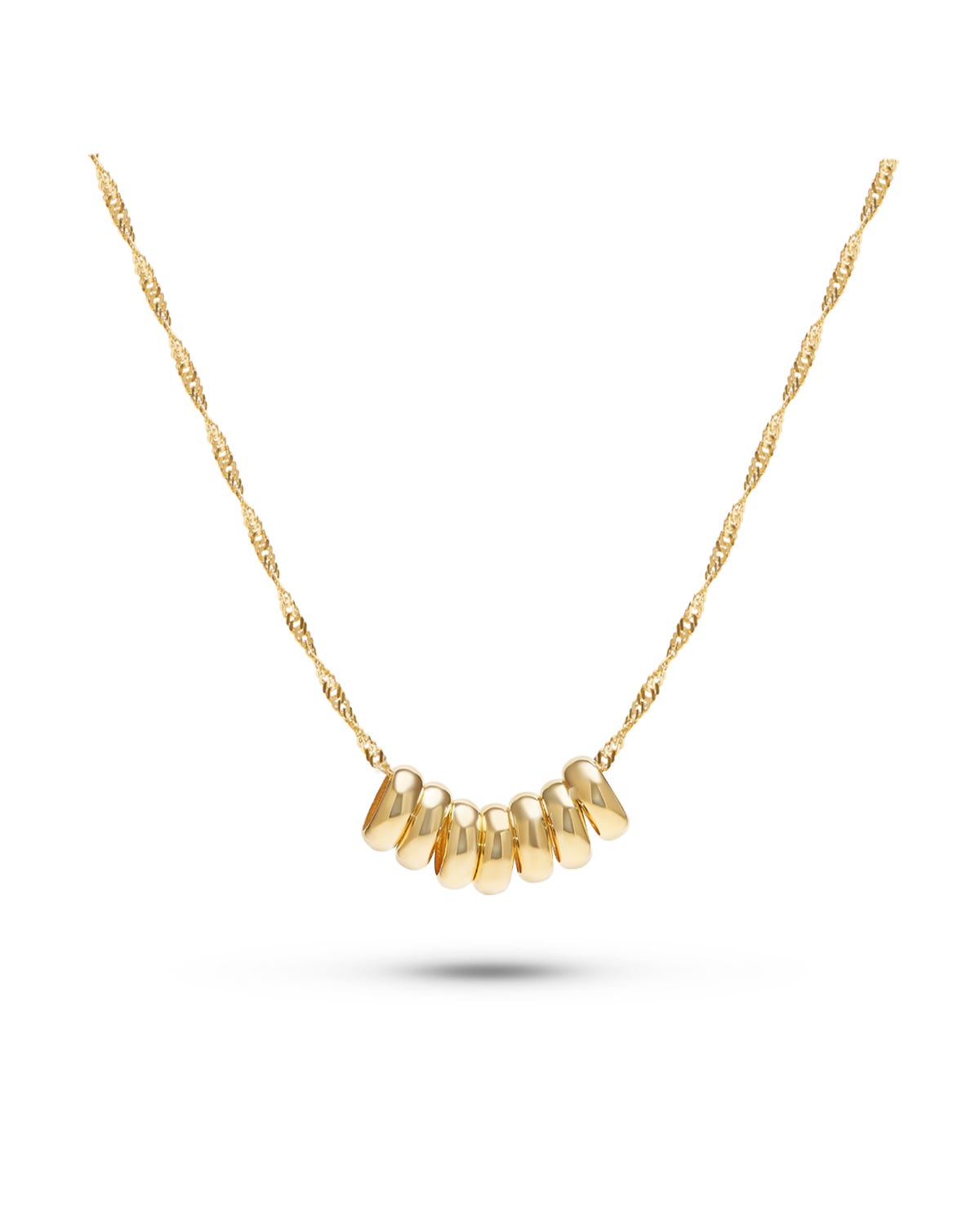 Gargantilla de Oro Amarillo 14K Joyerías BIZZARRO