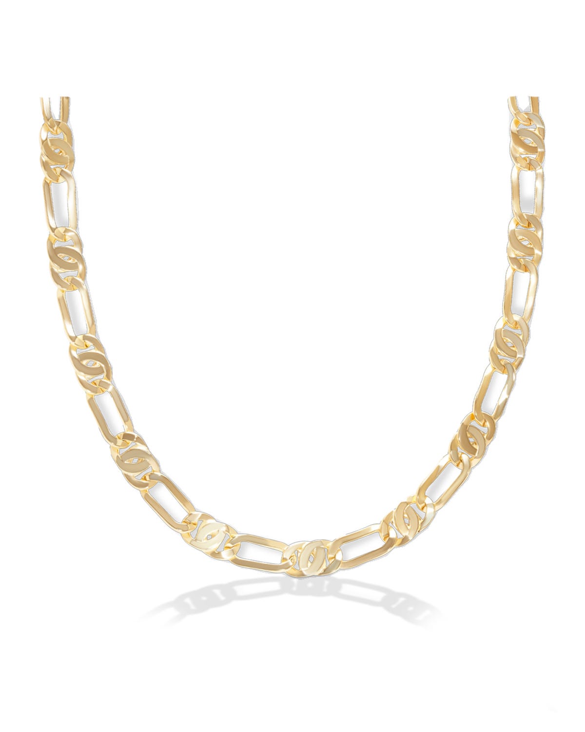 Cadena de oro amarillo 14K con longitud de 60 cm aproximadamente