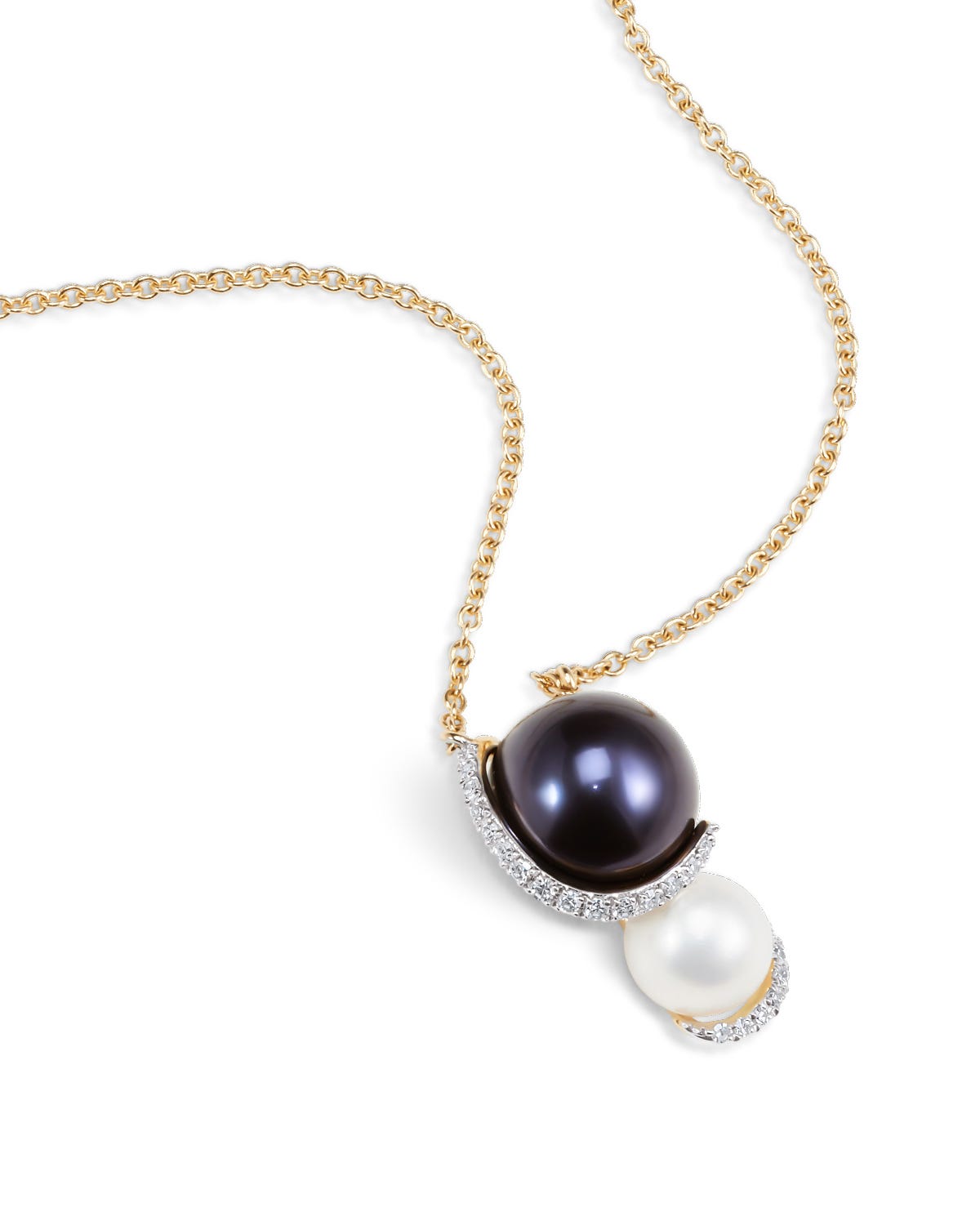 Gargantilla Oro Amarillo 14K Diamante Perla