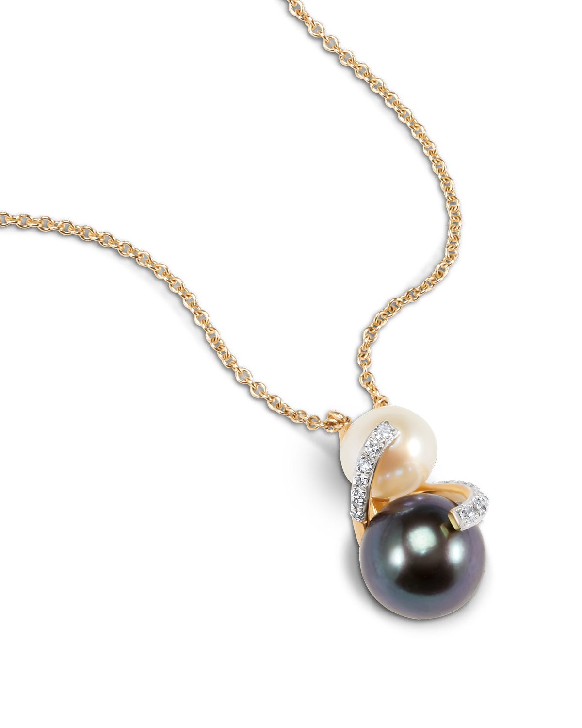 Gargantilla Oro Amarillo 14K 6 Diamante Perla