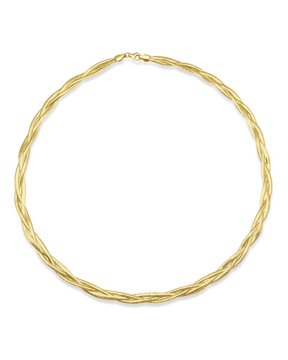 Gargantilla de oro amarillo 14k (45 cm) aprox
