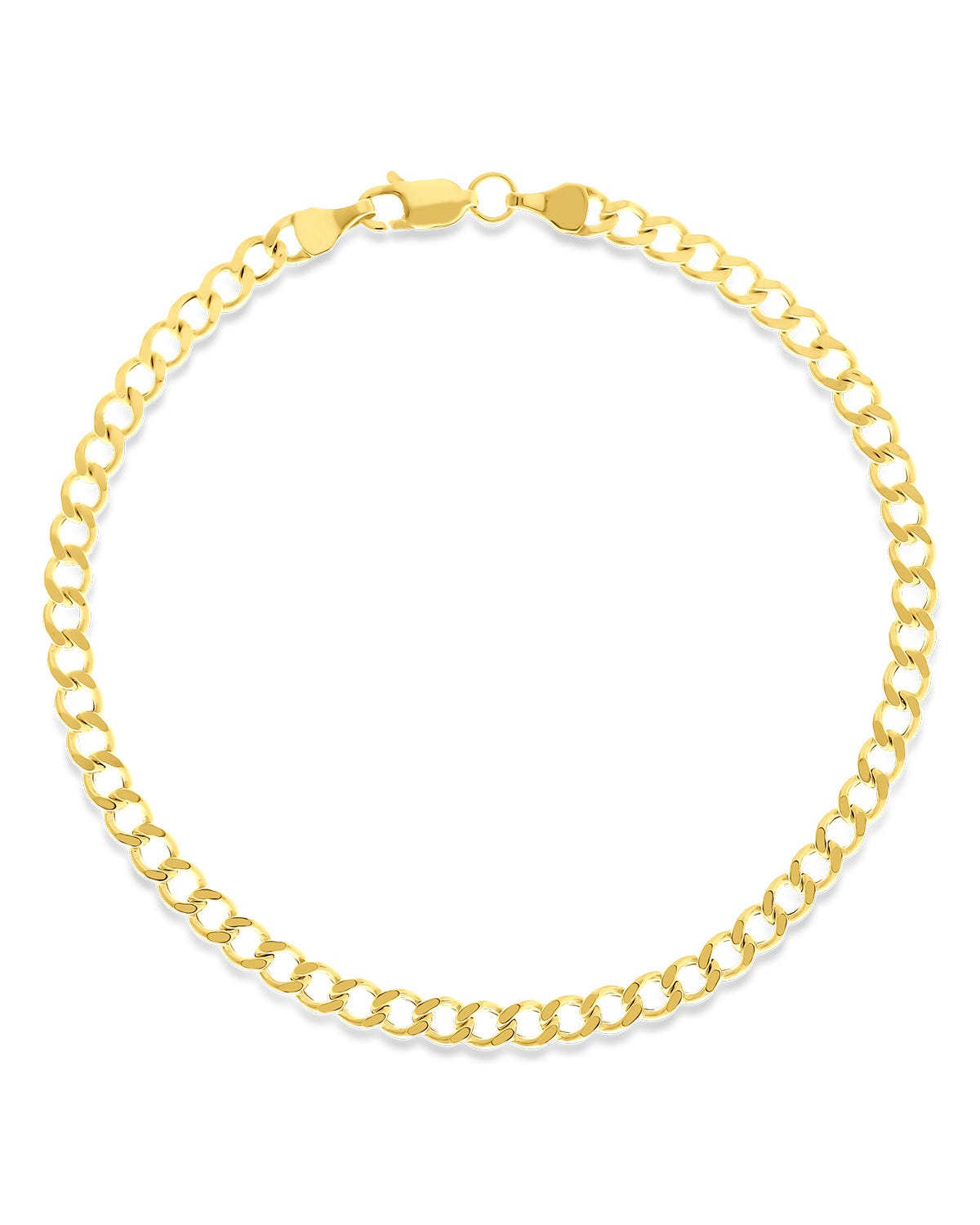 Pulsera Oro Amarillo 14K 19cm 3.8mm 1x1