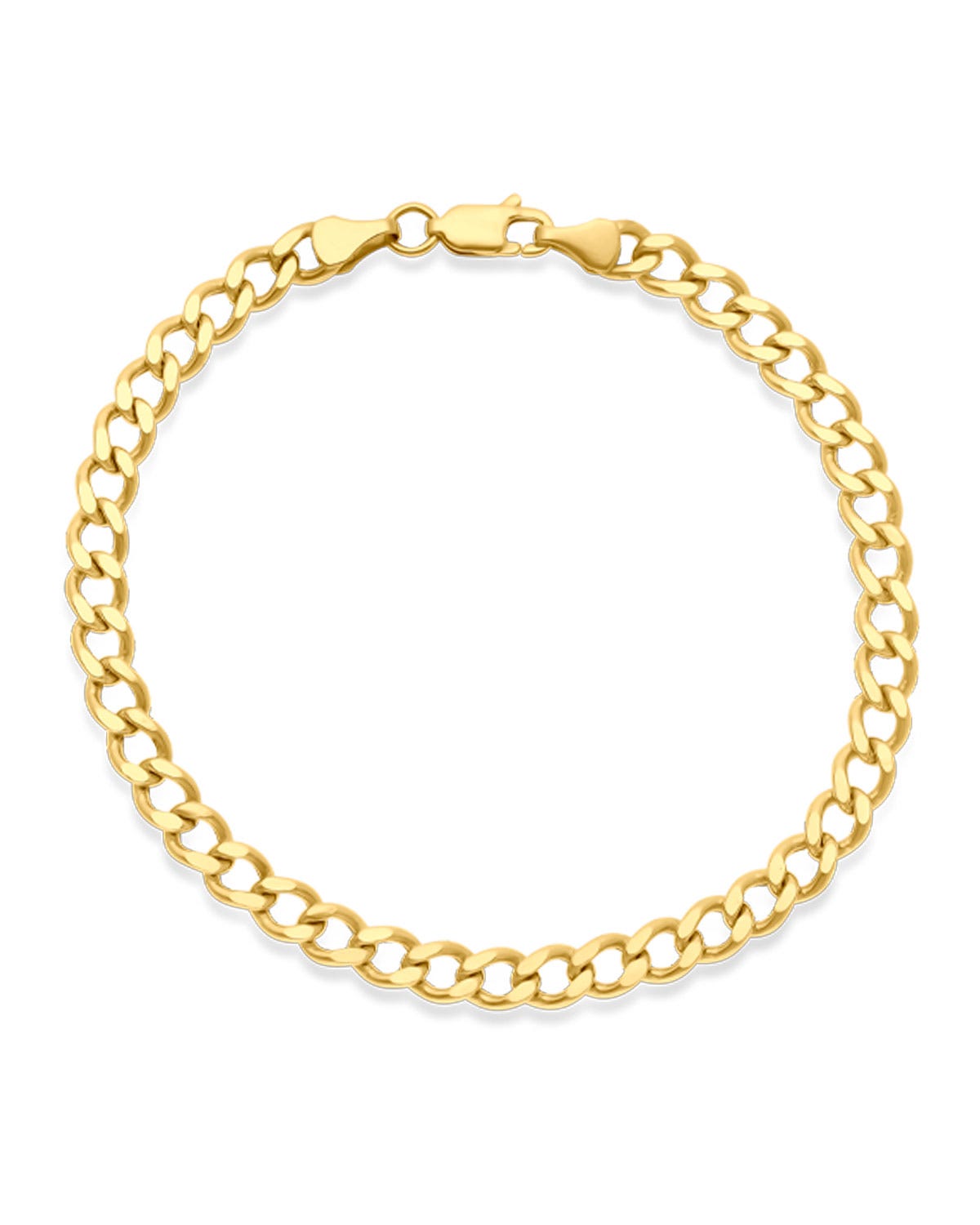 Pulsera de Oro Amarillo 14K 19CM 5MM 1X1