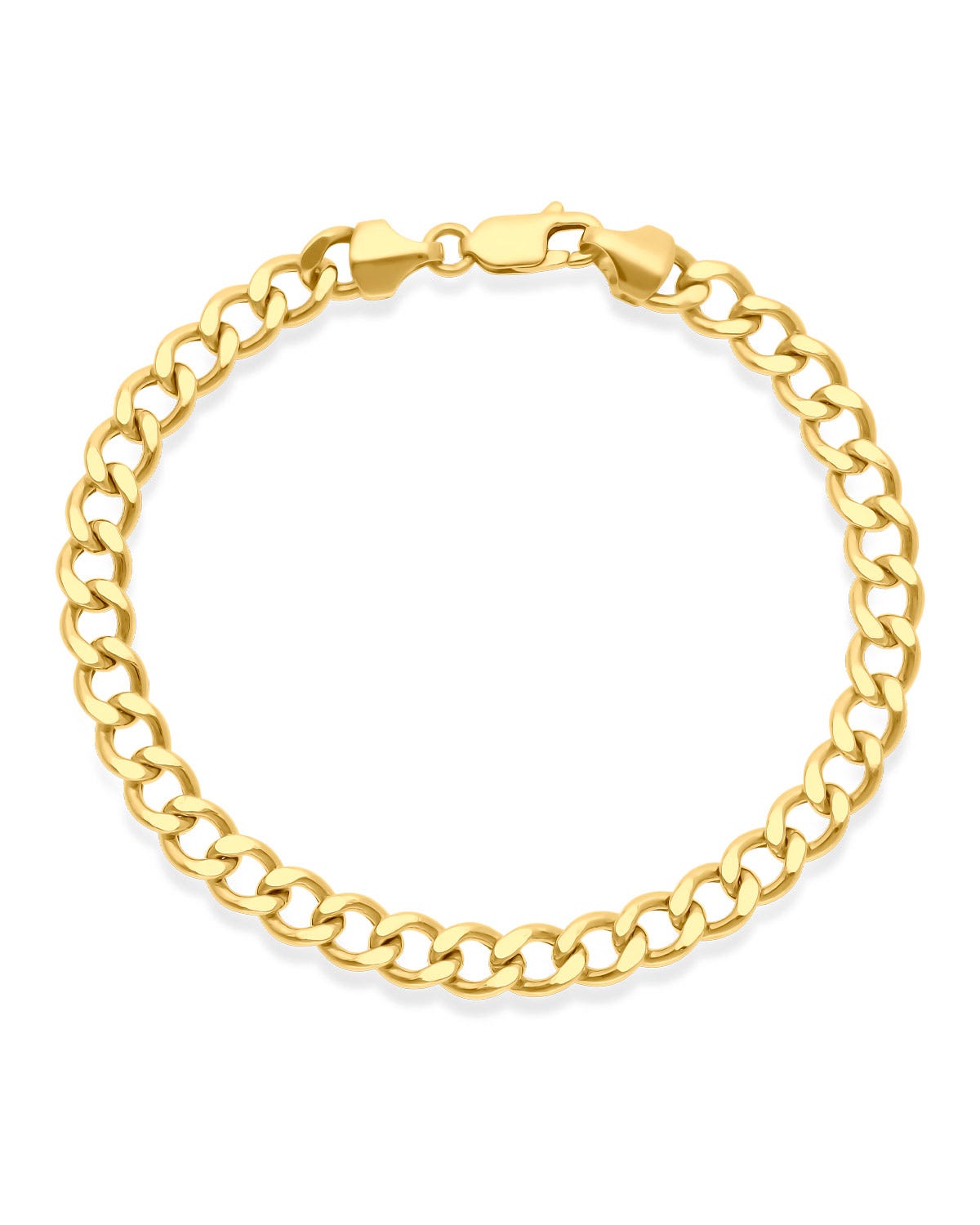 Pulsera de oro amarillo 14k 21cm 6.05mm 1x1