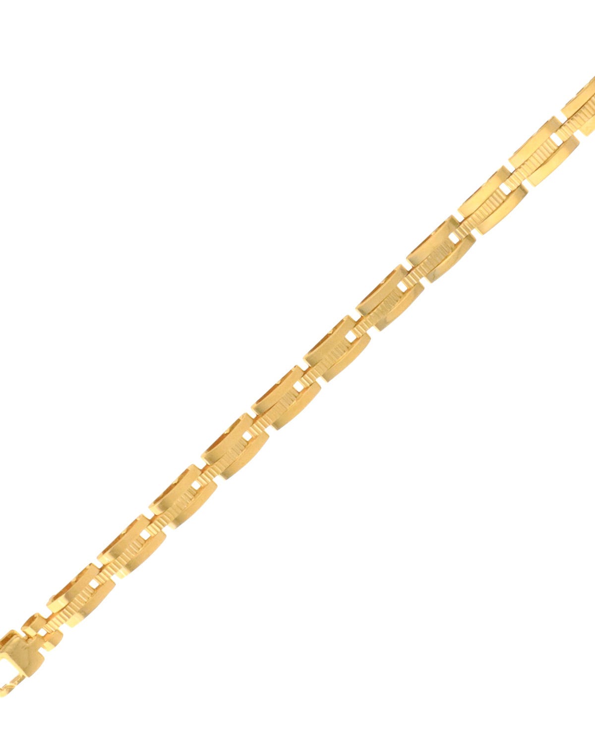 Elegante pulsera de oro amarillo de 14k