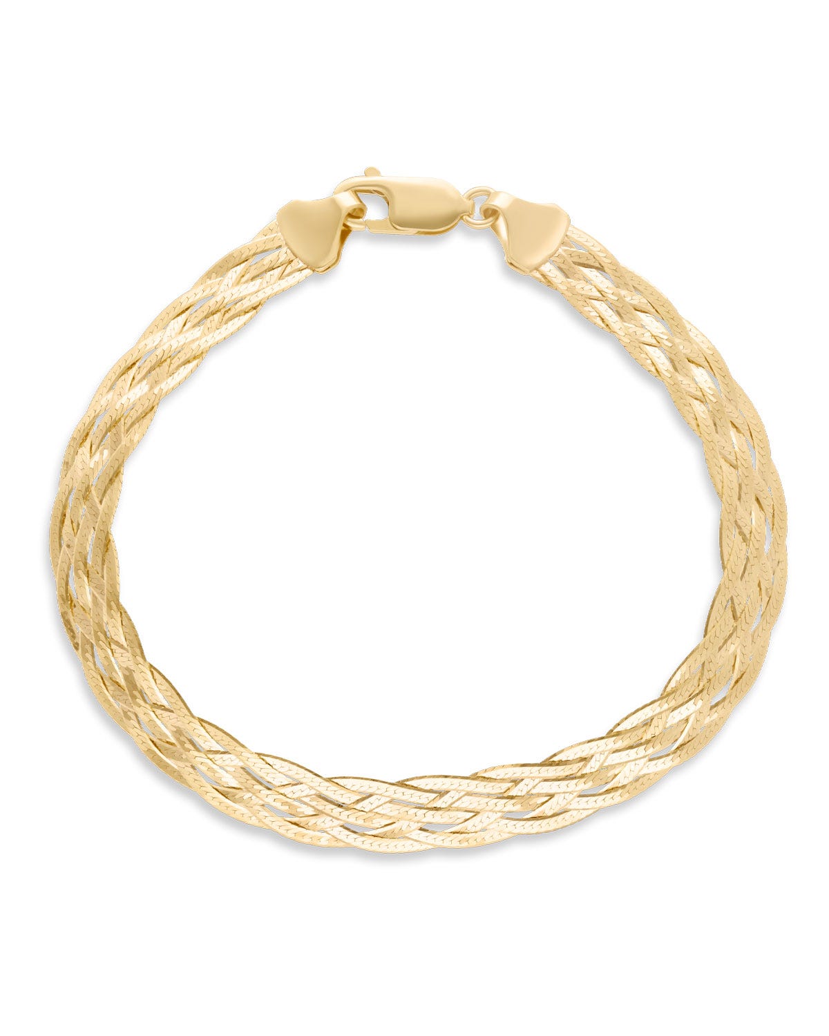 KAR-57-C PULSERA DE ORO AMARILLO 14K (19 CM) (7 MM)