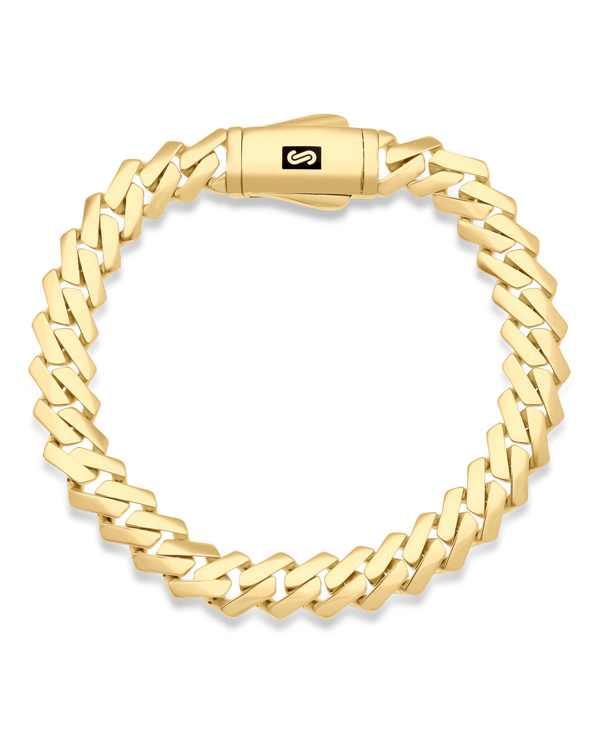 SF-104-14K PULSERA DE ORO AMARILLO 14K 21.5 CM (9 MM APROX)