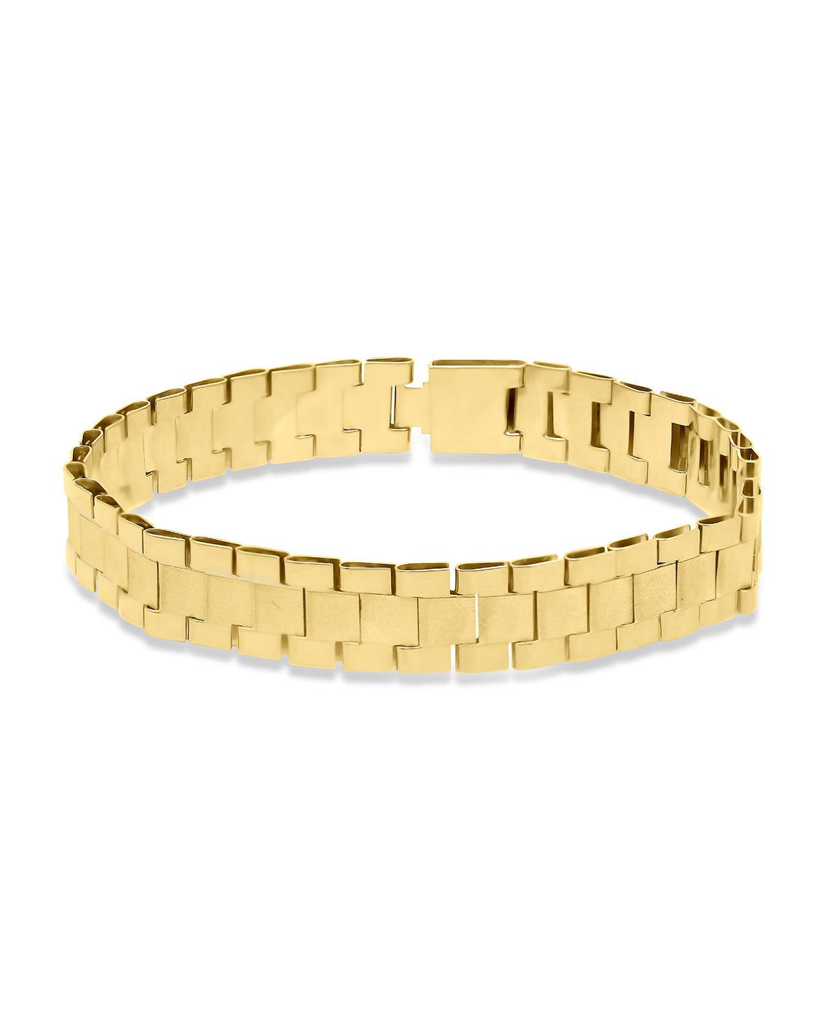 VI1311-P PULSERA TIPO ROLEX ORO AMARILLO 14K 8MM (18.5 CM)