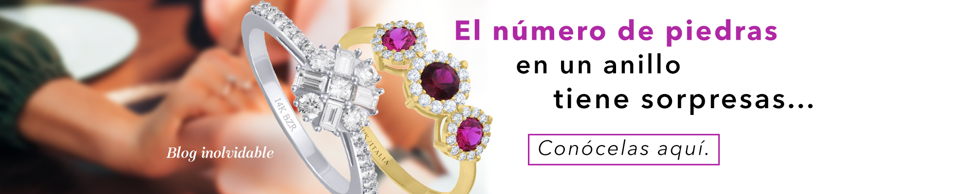 Número de piedras en el anillo de compromiso