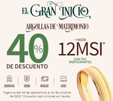 Encuentra las argollas de matrimonio ideales en Joyerías BIZZARRO. Diseños exclusivos y personalizados para sellar tu amor de por vida. Descubre nuestra colección ahora mismo.