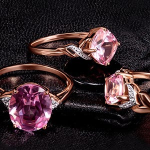 Anillos de oro rosa