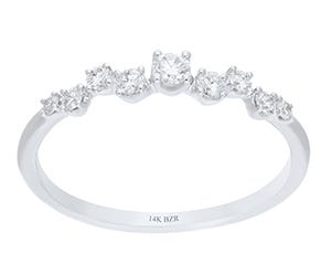 Anillo de oro blanco