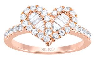 Anillo de oro rosa