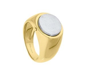 Anillo de oro amarillo para caballero