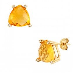 Aretes de citrino