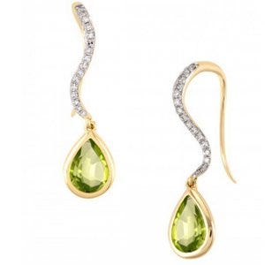 Aretes con peridoto