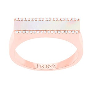 Anillo oro rosa