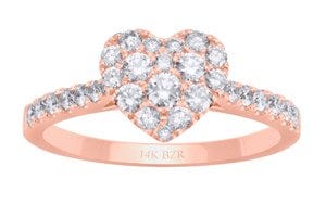 Anillo de oro rosa